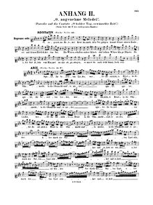 Partition Soprano, O angenehme Melodei, BWV 210a, A major, Bach, Johann Sebastian