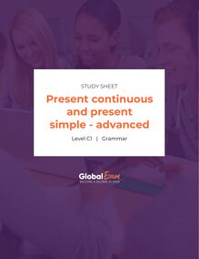 Present continuous and present simple - advanced