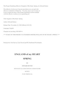 England of My Heart : Spring