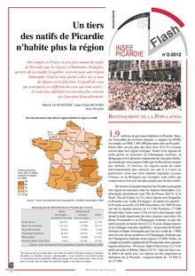 Un tiers des natifs de Picardie n habite plus la région
