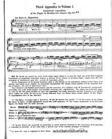 Partition Analytical exposition of pour Fugue, Piano Sonata No.29