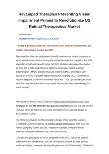 Revamped Therapies Preventing Visual Impairment Primed to Revolutionize US Retinal Therapeutics Market
