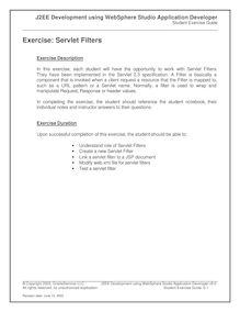 Exercise-Servlet Filter Tutorial