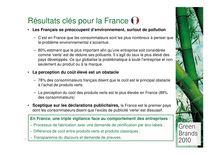 les Français - Green Brands 2010