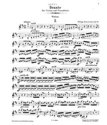 Partition de violon, violon Sonata, Op.110, Sonate in H moll für Violine und Pianoforte. Op. 110.