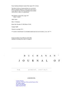 Buchanan s Journal of Man, August 1887 - Volume 1, Number 7