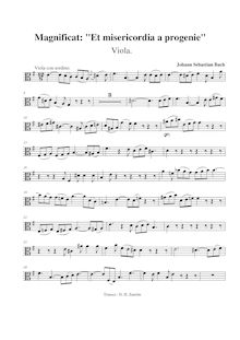 Partition altos, Magnificat, D major, Bach, Johann Sebastian par Johann Sebastian Bach