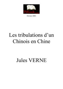 Les tribulations d&#39;un Chinois en Chine Jules VERNE