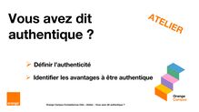 Initiation - Parcours Makers (FR) - 2. Toolkit - Guide animateur - Atelier Vous avez dit authentique - Fondation Orange