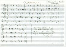 Partition complète, Corale a 5, O Heiland, d minor, Sardelli, Federico Maria