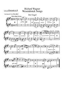 Partition clarinette 1/2 (en B♭), 5 Gedichte für eine Frauenstimme