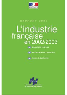 L'industrie française en 2002-2003