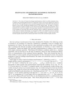 EIGENVALUES AND SIMPLICITY OF INTERVAL EXCHANGE TRANSFORMATIONS