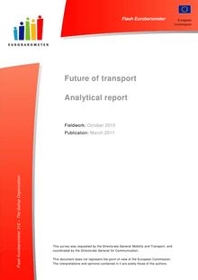 Future of transport. Analytical report.