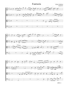 Partition Fantasia VdGS No.8 - partition complète (Tr T T B), fantaisies pour 4 violes de gambe et orgue