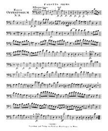Partition basson 1, Offertorium de tempore, D major, Eybler, Joseph