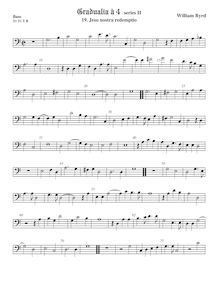 Partition viole de basse, basse clef, Gradualia II, Gradualia: seu cantionum sacrarum, liber secundus