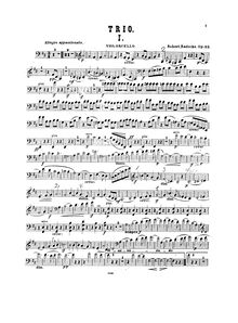 Partition de violoncelle, Piano Trio, Trio No.2 für Pianoforte, Violine und Violoncello, Op.33