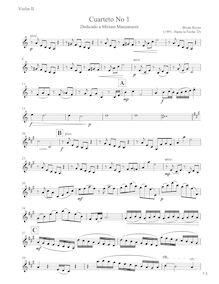 Partition violon II, Cuartetono 1, Reyes Rodriguez, Bryan