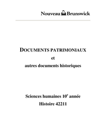 Documents patrimoniaux  Histoire 42211/42212  - Gnb