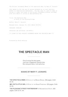 The Spectacle Man - A Story of the Missing Bridge