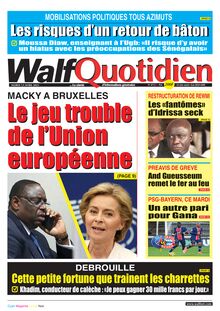 Walf Quotidien n°8715 - du mardi 13 avril 2021