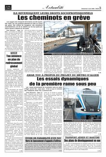Page 03: Actualité - Les cheminots en grève