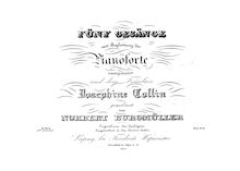 Partition complète (monochrome), 5 Gesänge, Burgmüller, Norbert