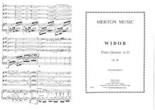 Partition complète et parties, Piano quintette No.2, Quintette, pour piano, 2 violons, alto et violoncelle, Op.68