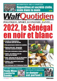 Walf Quotidien N° 9229 - Du 31 décembre au 1er janvier 2023