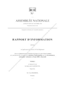 Le rapport de la mission d information parlementaire - ASSEMBLÉE ...