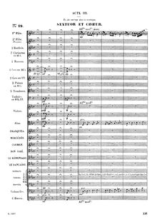 Partition Act III, Carmen, Opéra-comique en quatre actes, Bizet, Georges par Georges Bizet
