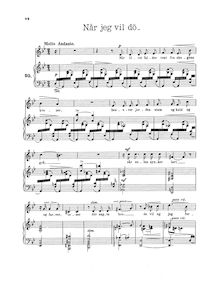 Partition complète (norvégien text), 6 Elegiac chansons, Op.59