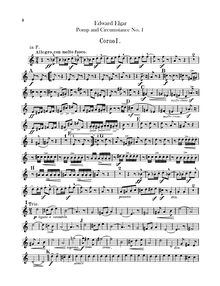 Partition cor 1, 2, 3, 4 (en F), Pomp et Circumstance, Op.39, Elgar, Edward
