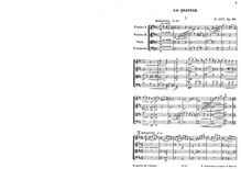 Partition , Andantino—Allegretto, corde quatuor No.2, Deuxième quatuor pour deux violons, alto et violoncelle