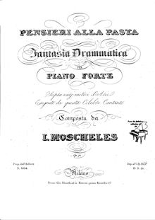 Partition complète, Gems a la Pasta, Op.71a, Fantasia Drammatica