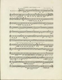 Partition cor 2 (en E♭), Symphony No.2, Seconde Sinfonie à grand orchestre