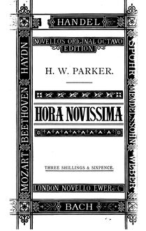 Partition complète (Latin / anglais), Hora Novissima, Op.30