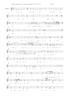 Partition Soprano 1 , partie, 3 Motets, Gabrieli, Giovanni