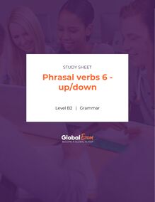 Phrasal verbs 6 - up/down