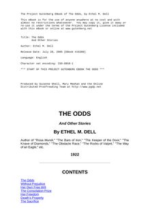 The Odds - And Other Stories