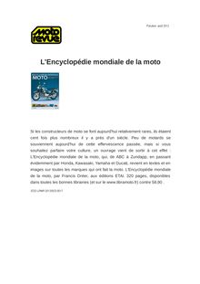 L Encyclopédie mondiale de la moto