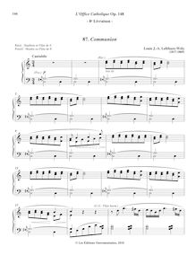 Partition 8, Communion (C major), L’Office Catholique, Op.148, Lefébure-Wély, Louis James Alfred