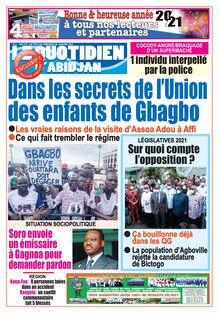 Le Quotidien d’Abidjan n°2996 - du mercredi 06 janvier 2021