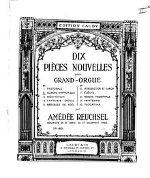Partition , Allegro Symphonique, Dix pièces nouvelles pour grand-orgue, Op.180