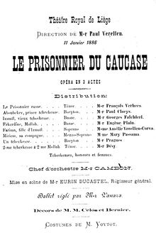 Partition Title page et preliminaries (alternate scan, single pages), Prisoner of pour Caucasus