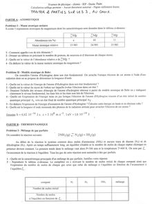 Chimie spécialité 2005 IEP Aix - Sciences Po Aix