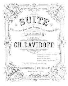 Partition complète,  pour orchestre, Suite pour l orchestre, Davydov, Karl par Karl Davydov