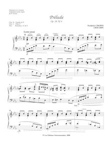 Partition orgue score, préludes, Chopin, Frédéric