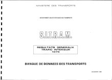 SITRAM - Les transports de marchandises. Résultats généraux. : DST.- SITRAM - Résultats généraux - Trafic intérieur 1979.- mars 1981.